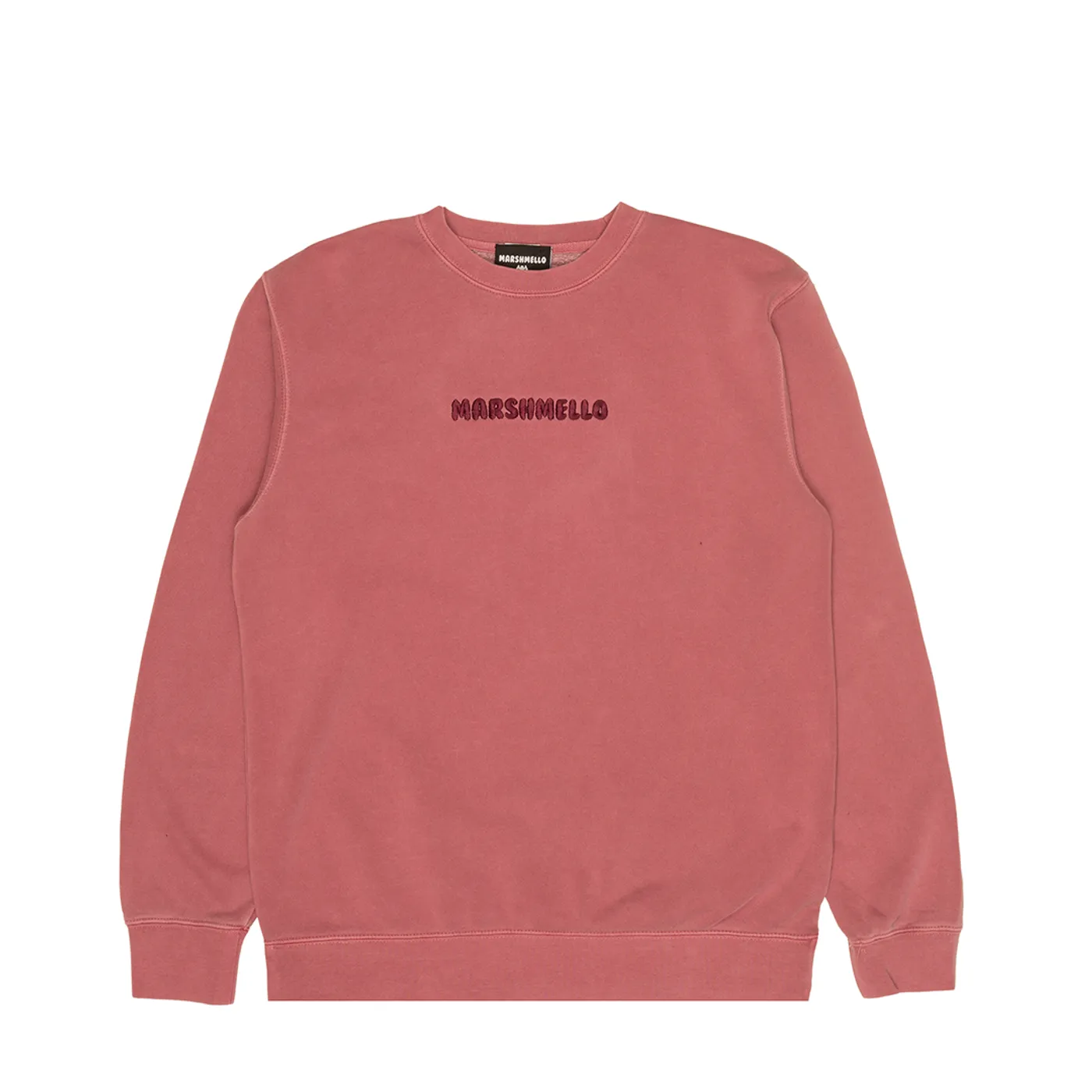 Marshmello Light Stitch Logo Crewneck — Maroon