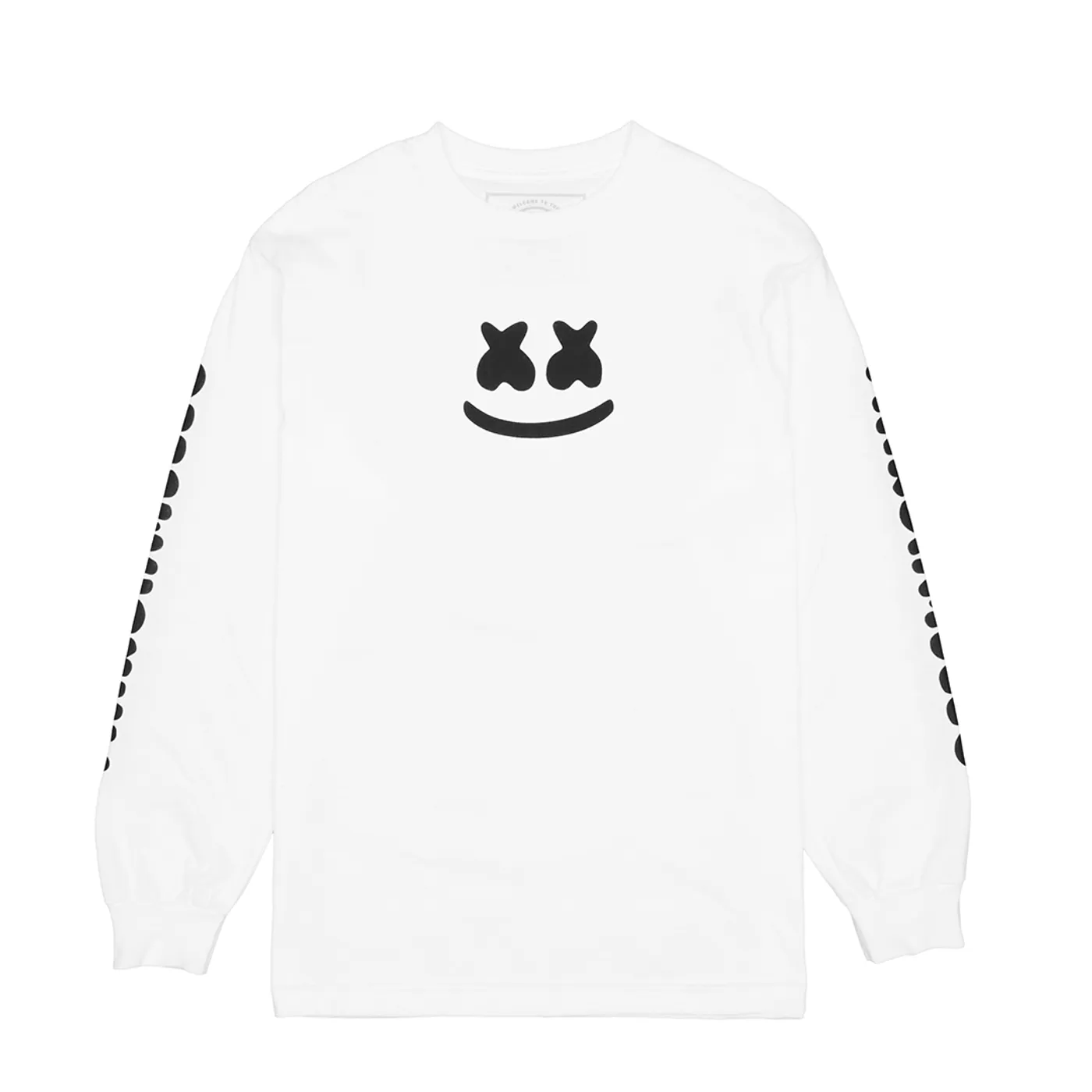 Marshmello Smile Bar L/S Shirt — White