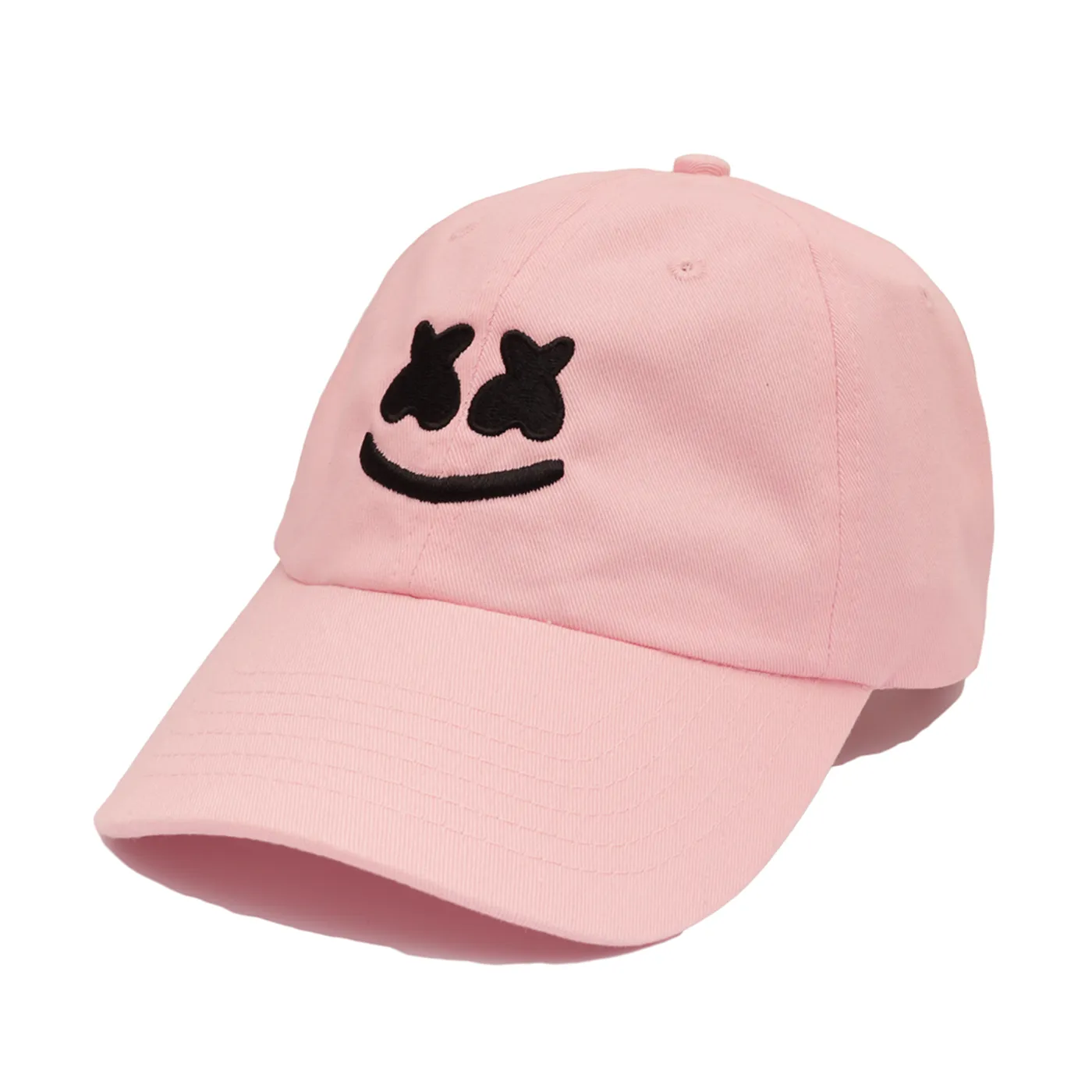 Marshmello Smile Dad Hat — Pink