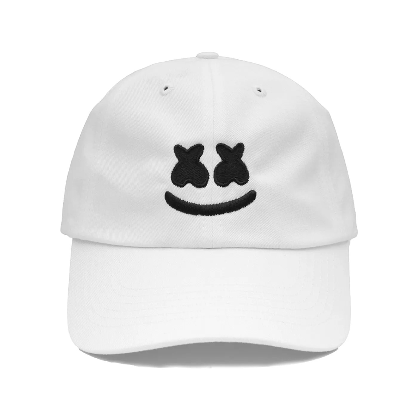 Marshmello Smile Dad Hat — White