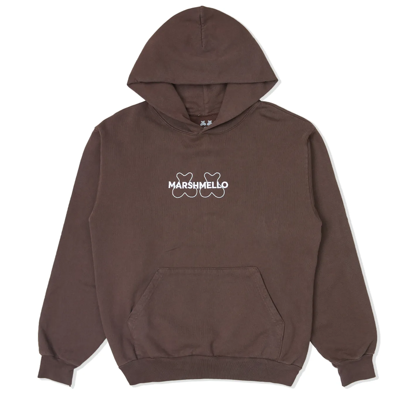 Marshmello Eyes Hoodie — Dark Brown