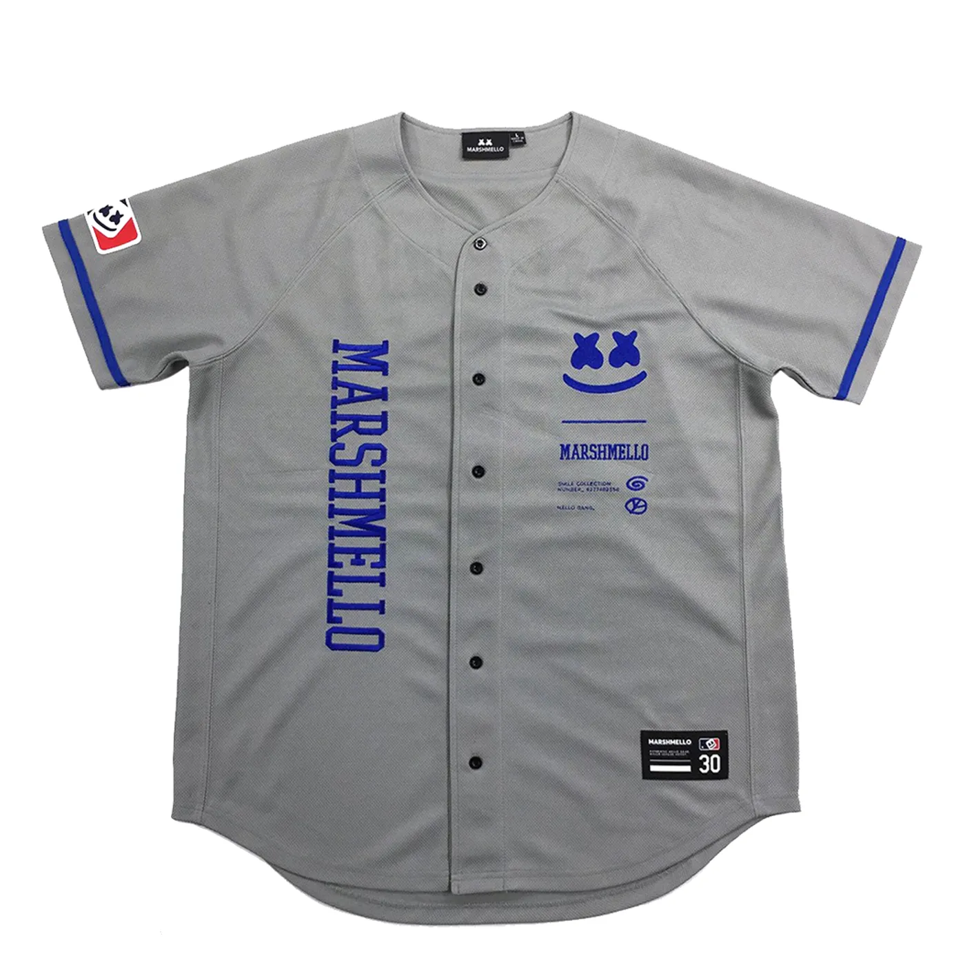 Marshmello Gang Baseball Jersey — Grey
