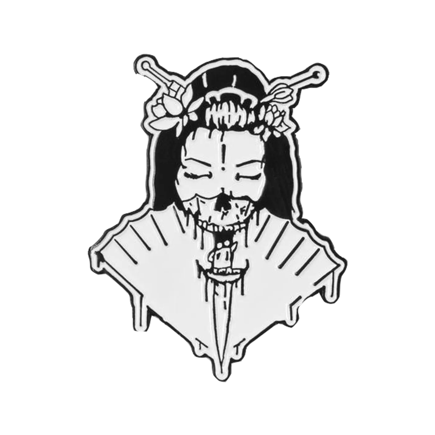 Ghastly Geisha Enamel Pin