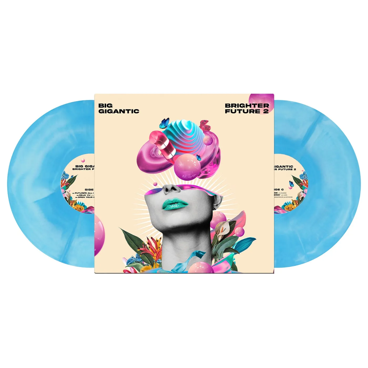 Big Gigantic Brighter Future 2 Double LP - Printed On Blue Marble Vinyl