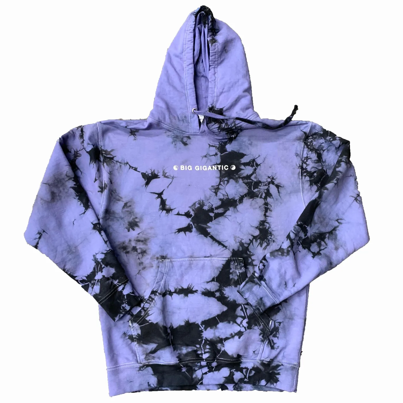 Big Gigantic Purple / Black Tie Dye Hoodie