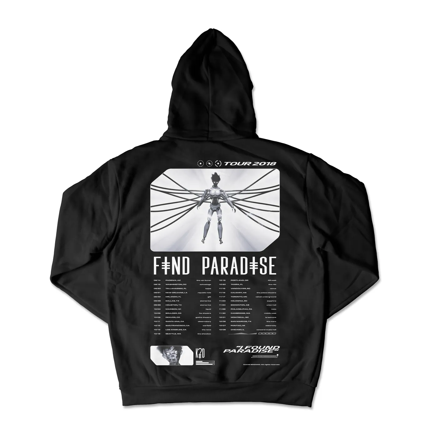 k?d Find Paradise Tour Hoodie