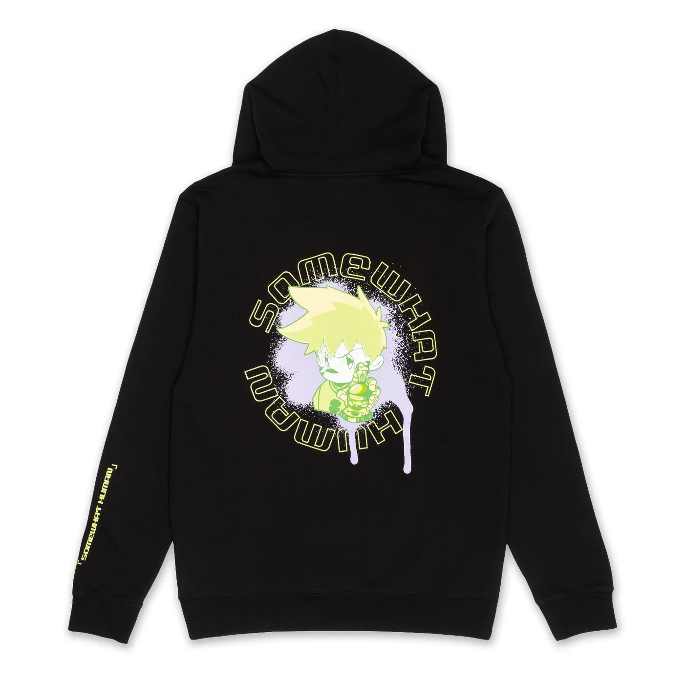 k?d Somewhat Human Spray Paint Hoodie