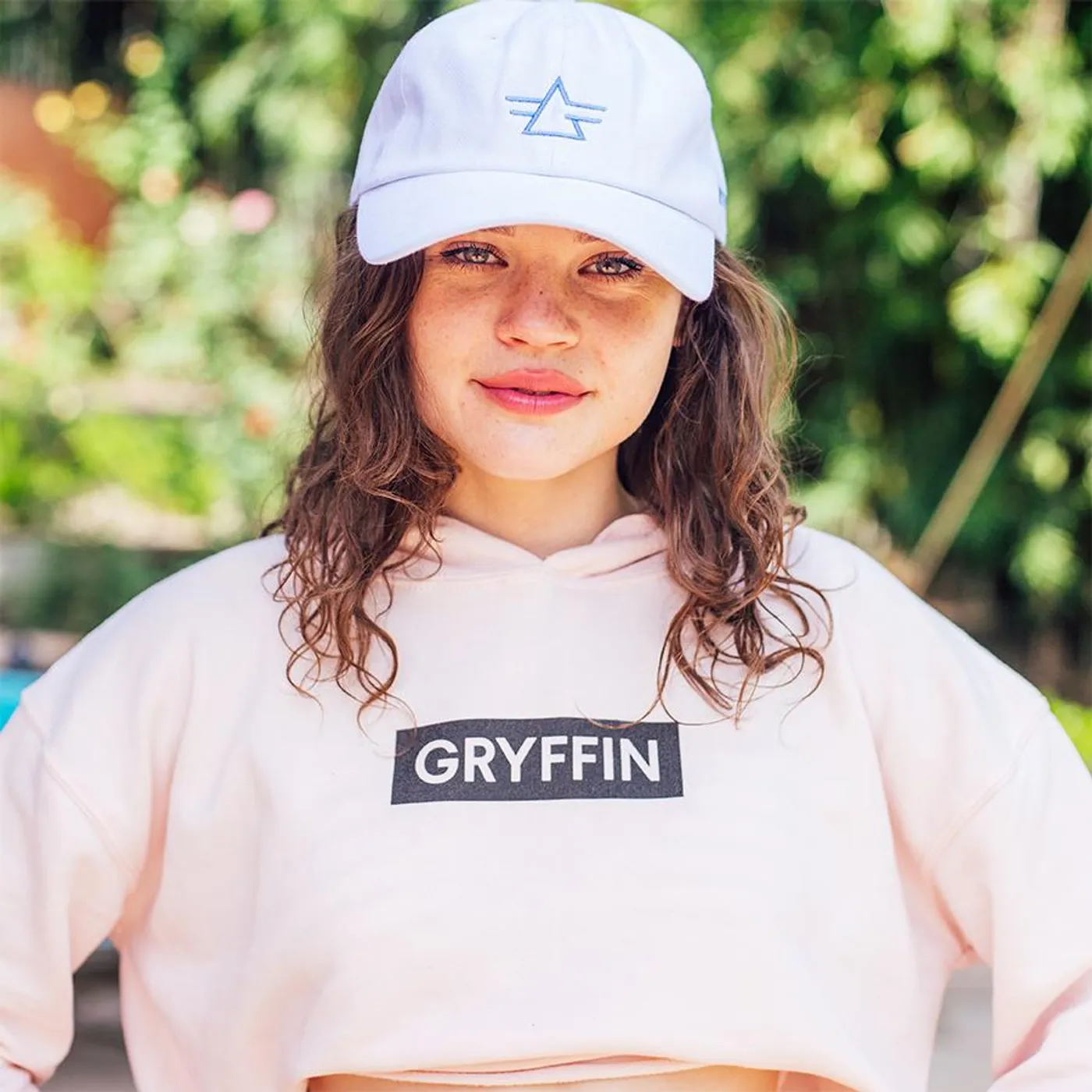 Crop Hoodie Pink Gryffin