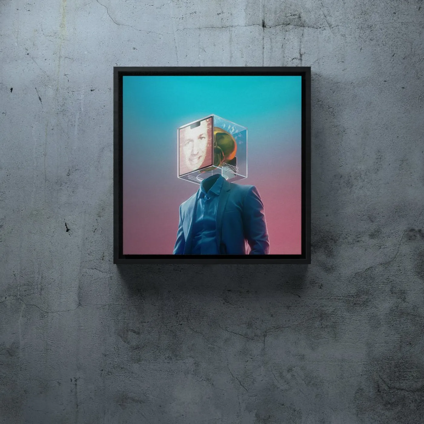 DROELOE Only Be Me artwork - Framed Canvas