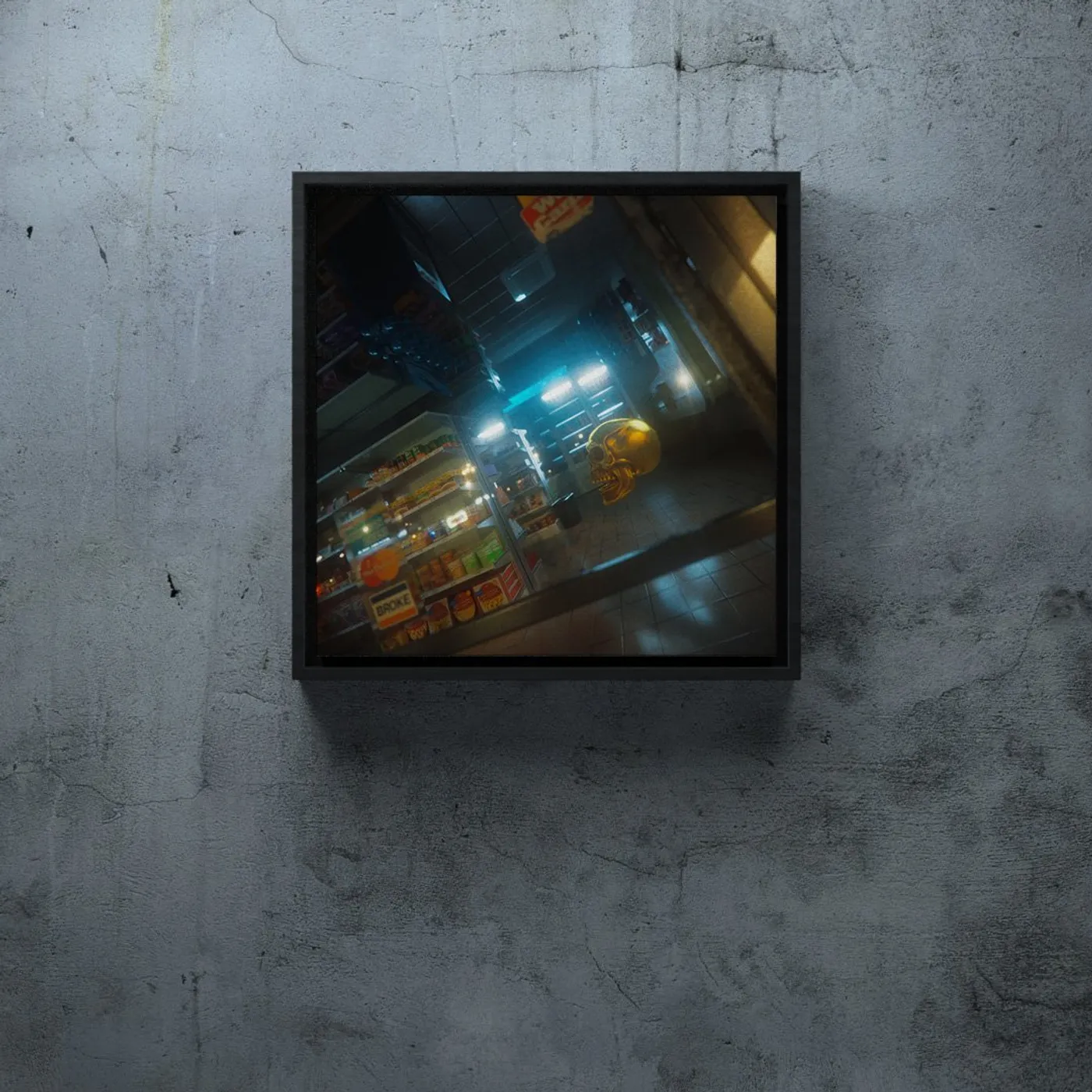 DROELOE World Full of Snakes Artwork - Framed Canvas