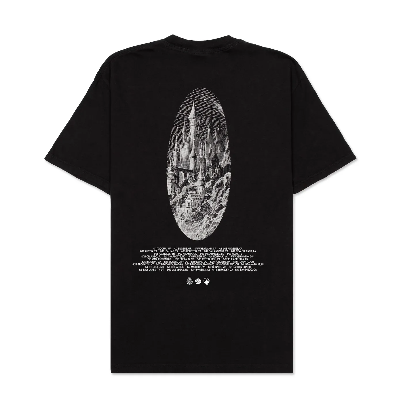 Seven Lions Journey III Black Tour Date Tee