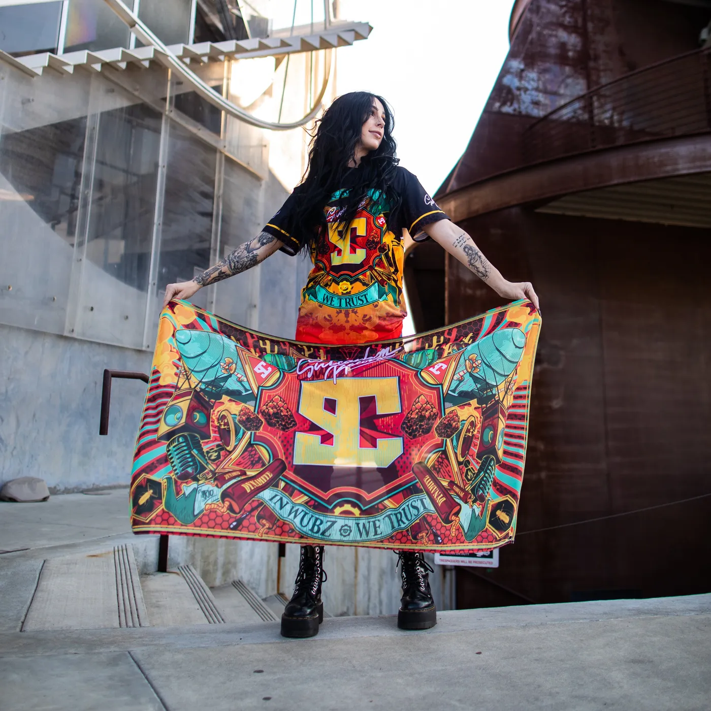 Ganja White Night Sublimated Flag