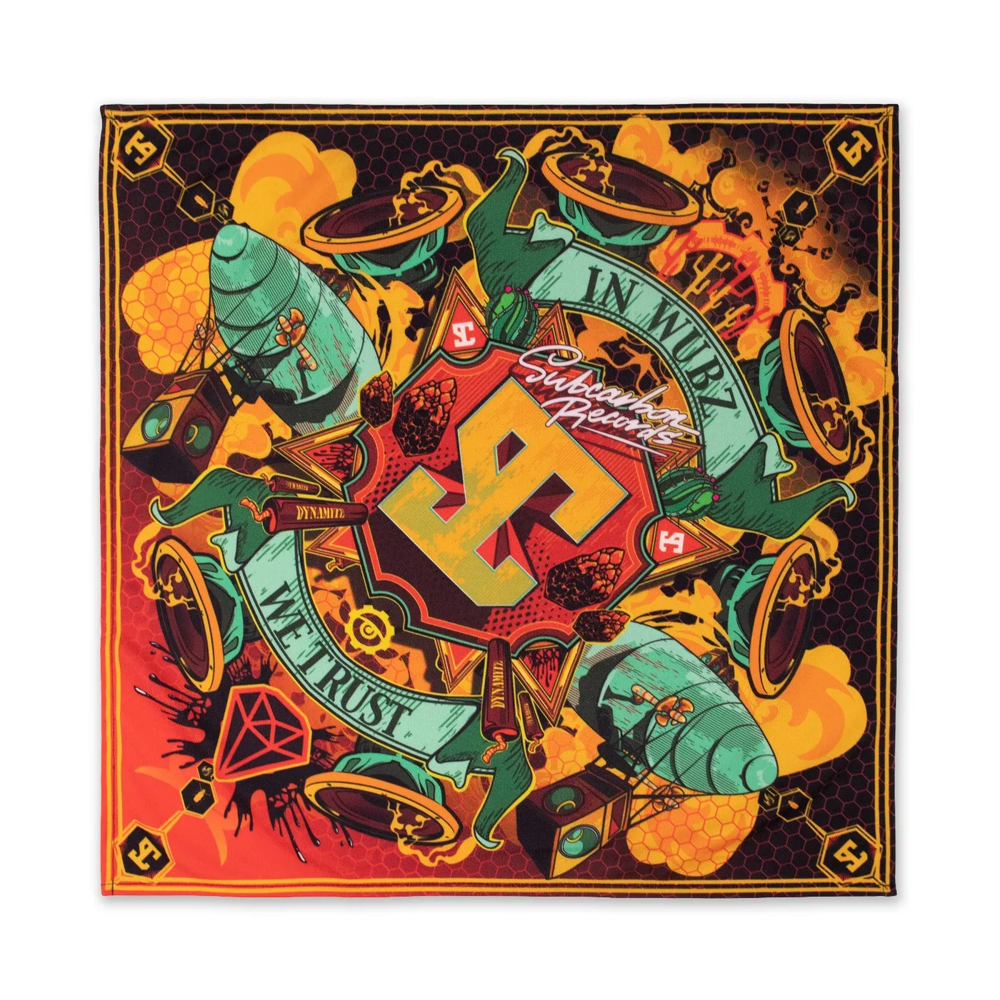 Ganja White Night Sublimated Bandana