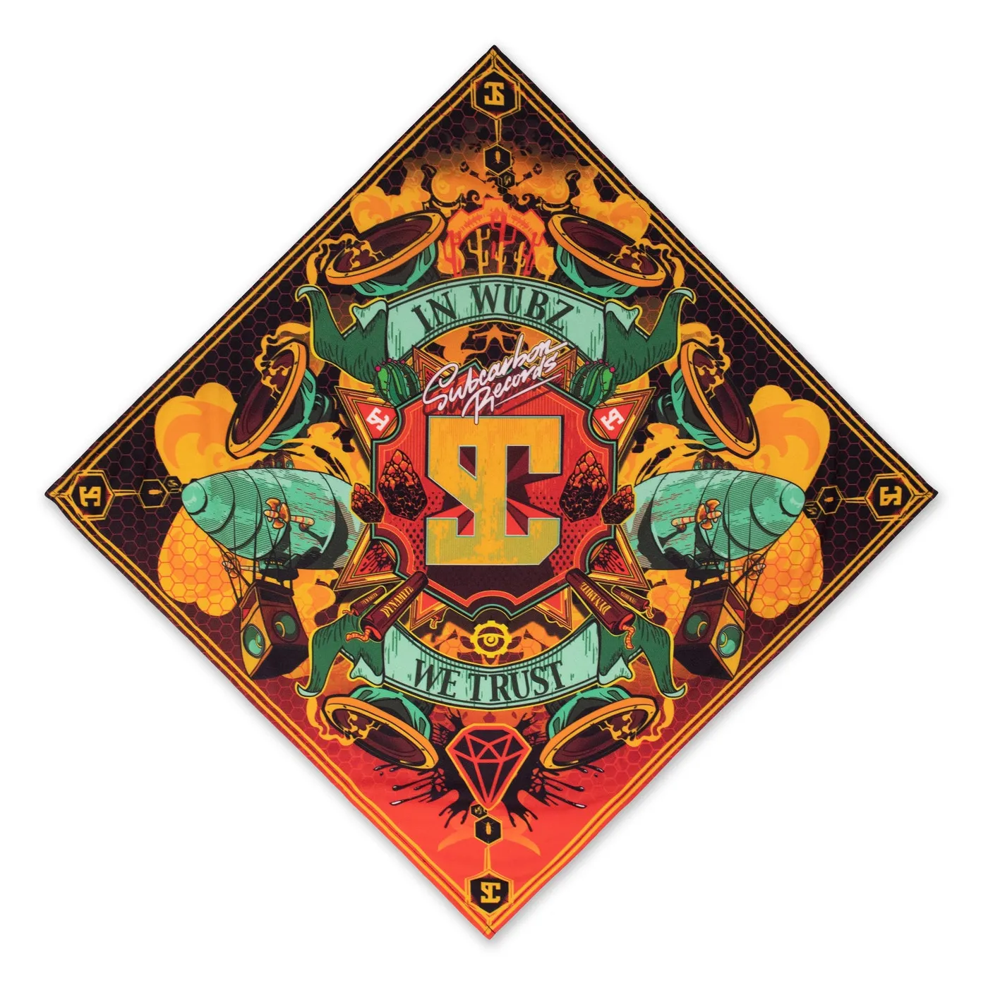 Ganja White Night Sublimated Bandana