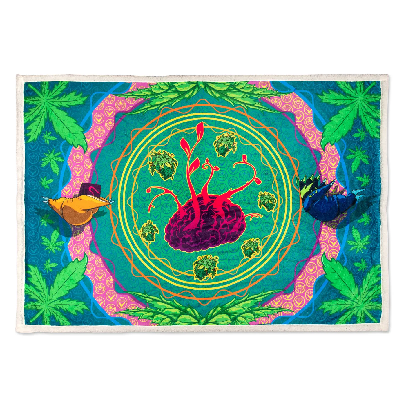 Ganja White Night Blanket