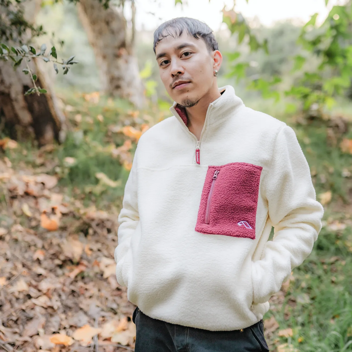 Anjunadeep Quarter-zip Sherpa Fleece