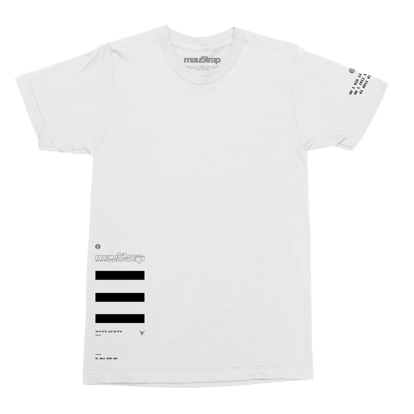 mau5trap code tee - white