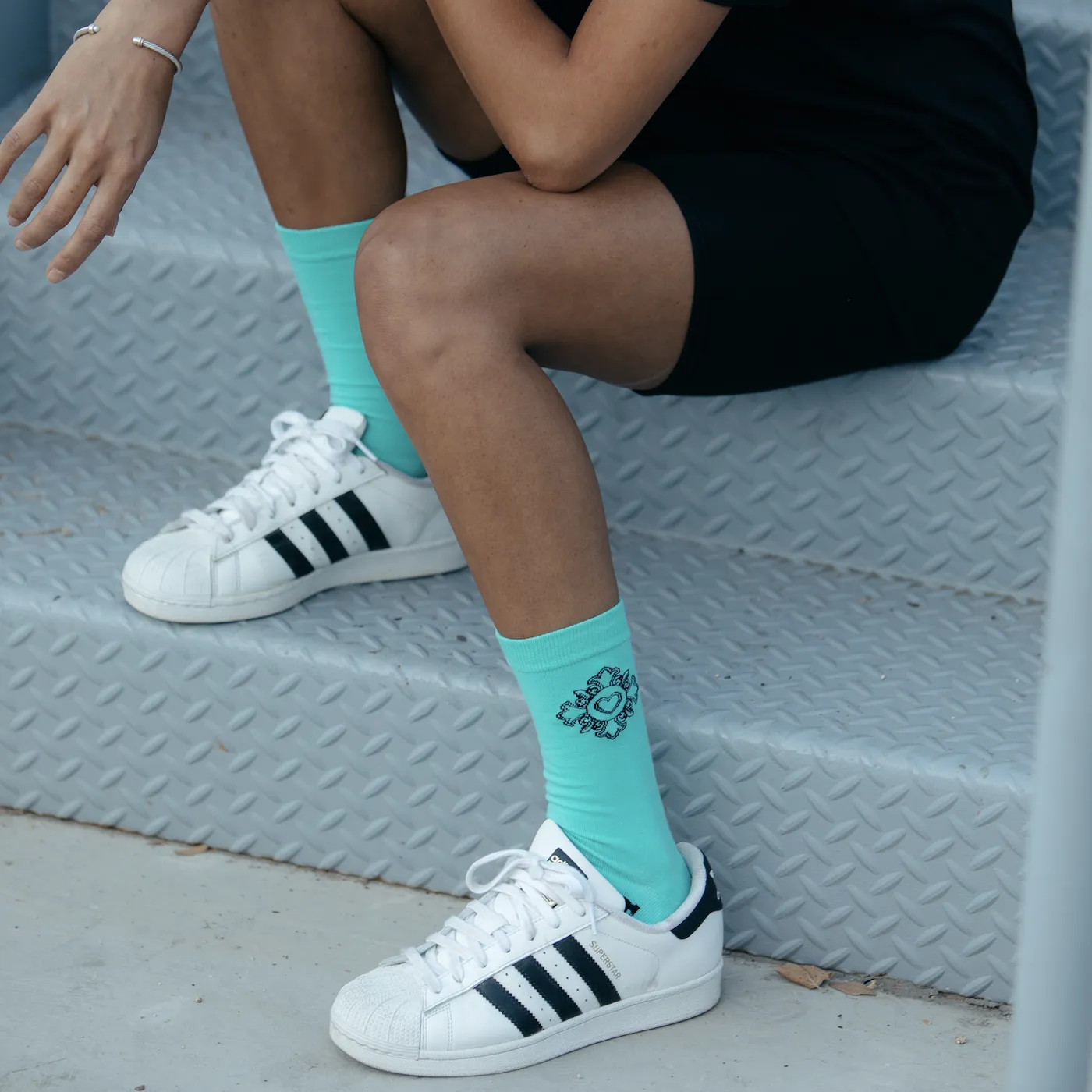 Turquoise Iann Dior Socks