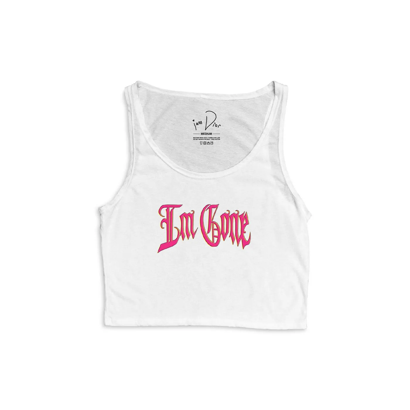 iann dior I'm Gone Women Crop Tank