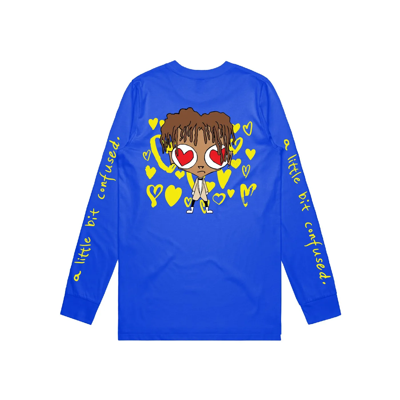 iann dior A Little Bit Confused Blue Long Sleeve