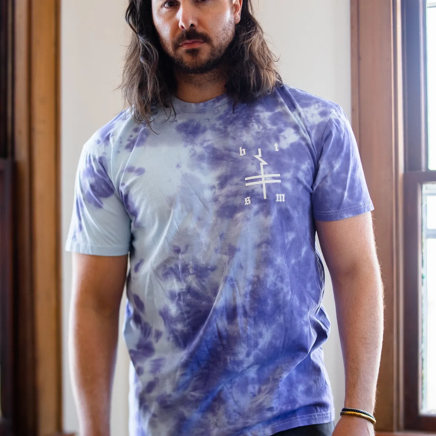 Black Tiger Sex Machine BTSM - Purple / Blue Dye Tee