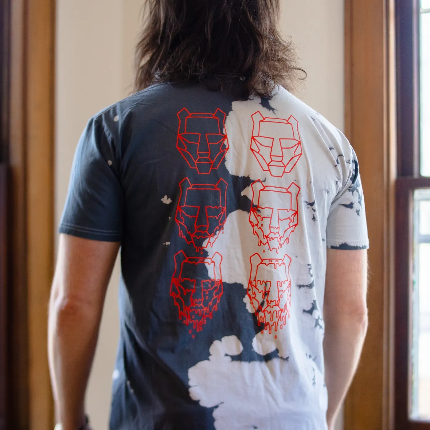 Black Tiger Sex Machine BTSM - Red / Grey Dye Tee