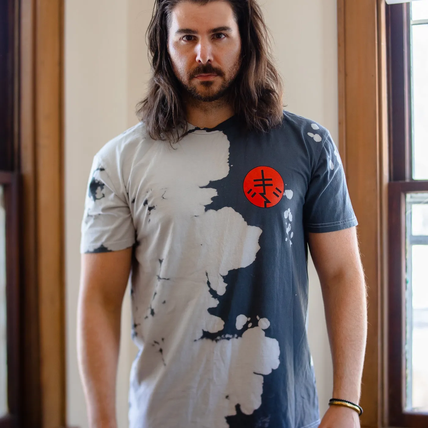 Black Tiger Sex Machine BTSM - Red / Grey Dye Tee