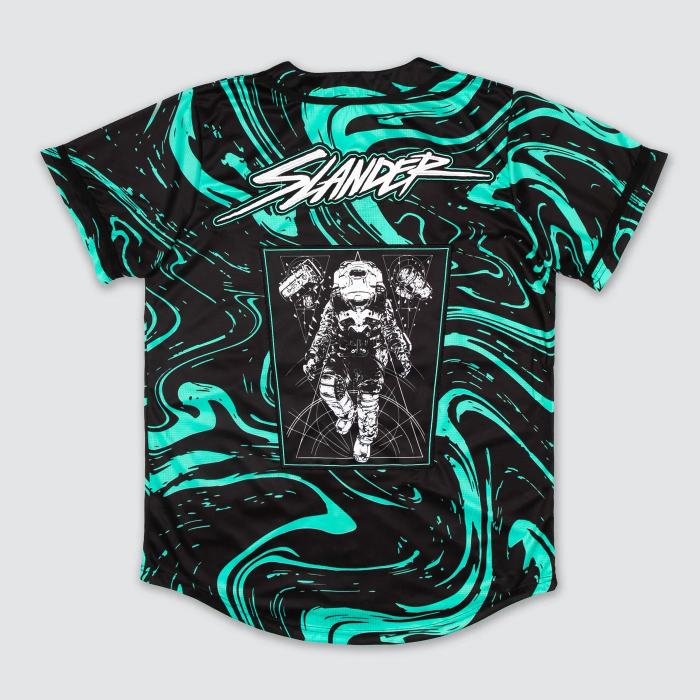 SLANDER SPACEMAN JERSEY - MINT/BLACK MARBLE
