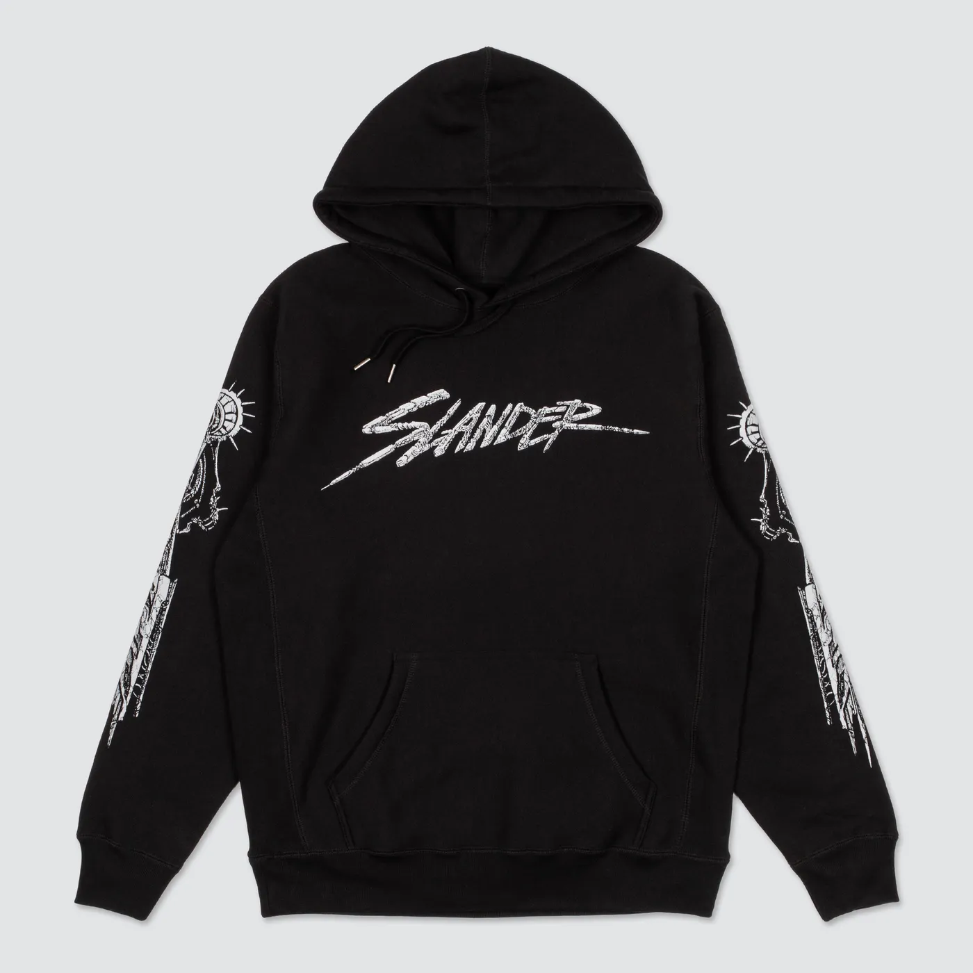 SLANDER Black Mechanical Hoodie (Heavyweight)