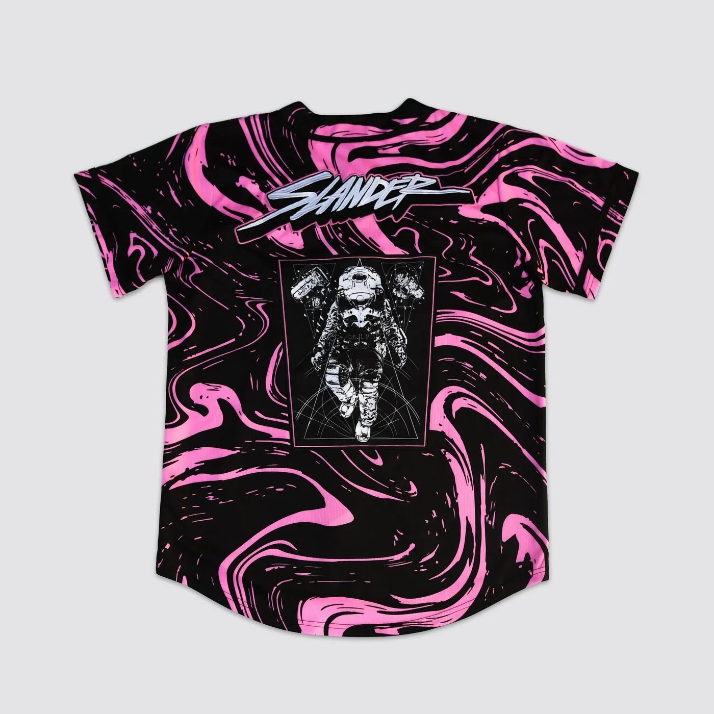 SLANDER SPACEMAN JERSEY - PINK/BLACK MARBLE
