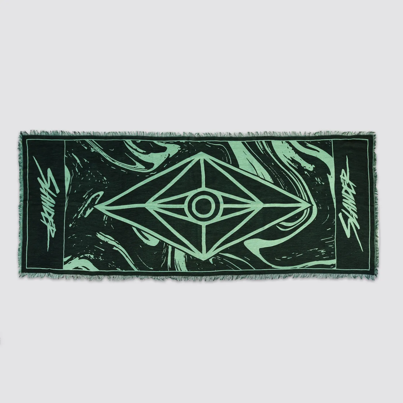 SLANDER PASHMINA - MINT/BLACK MARBLE