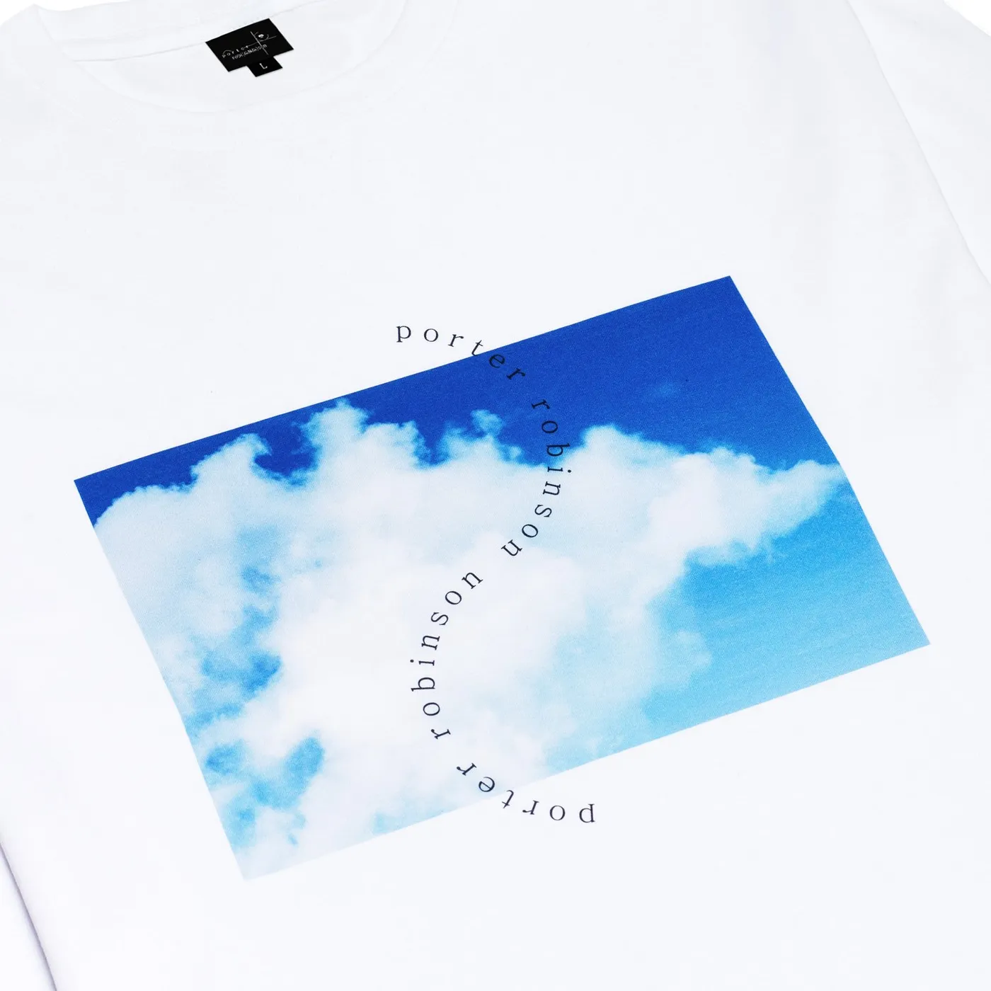 Porter Robinson sky / moon / ghost long sleeve (white)