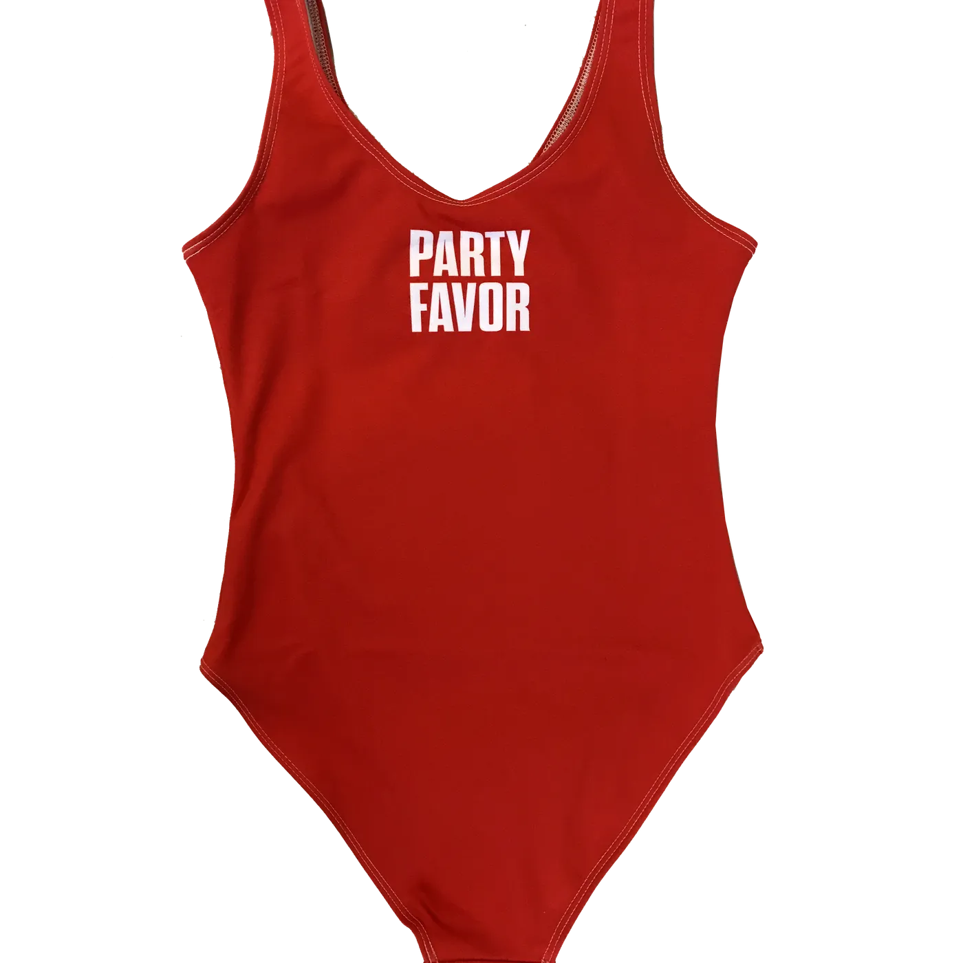 Party Favor FASHION AF PARTY SWIMSUIT - RED (Standard Cut)