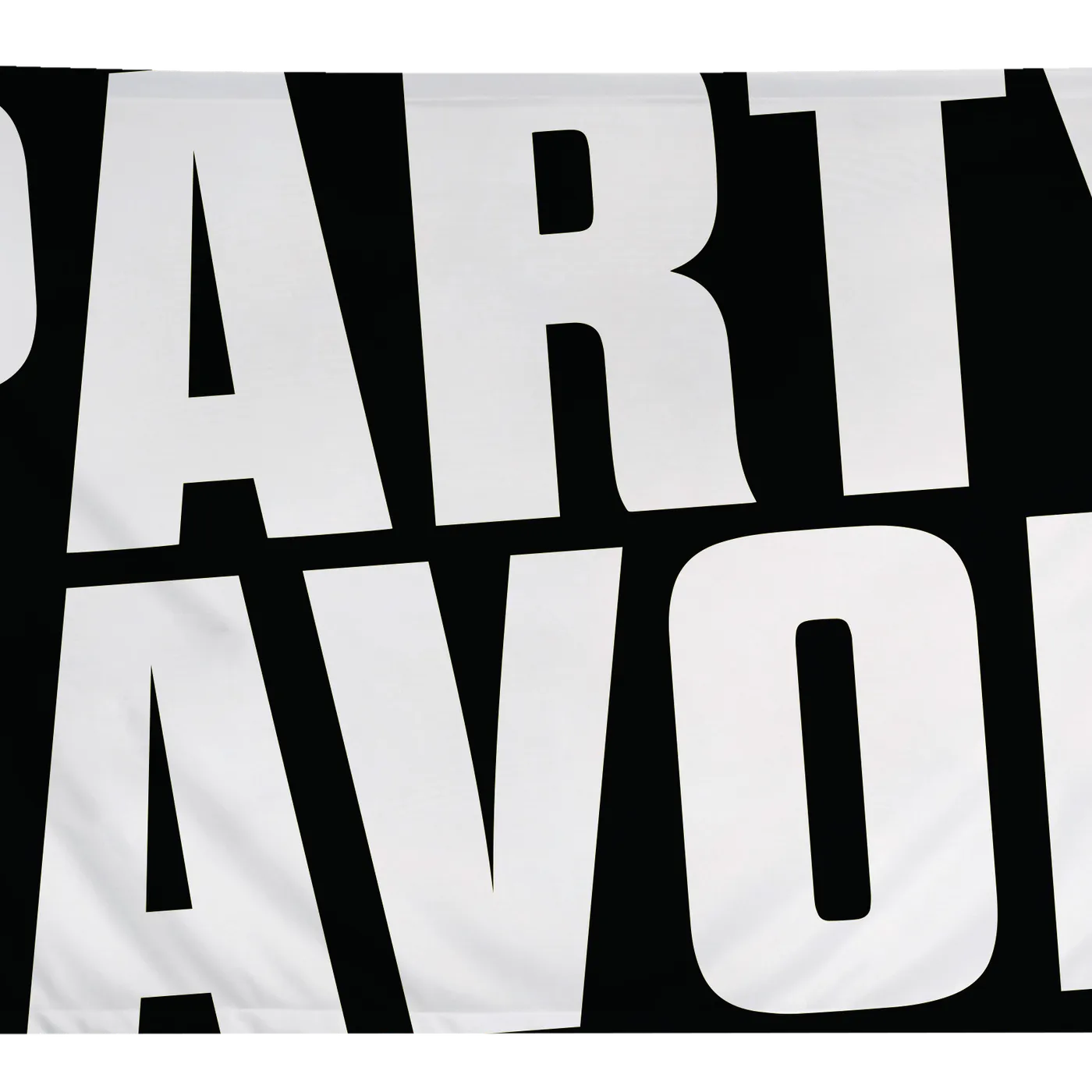 Party Favor Large Festival Flag - Black/White