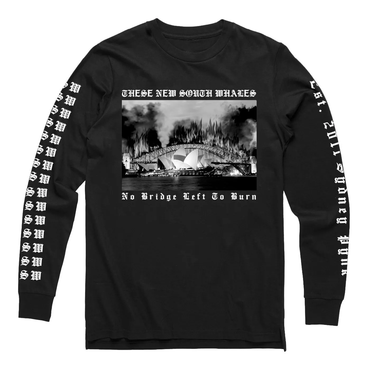 These New South Whales No Bridge Left To Burn Longsleeve (Black)