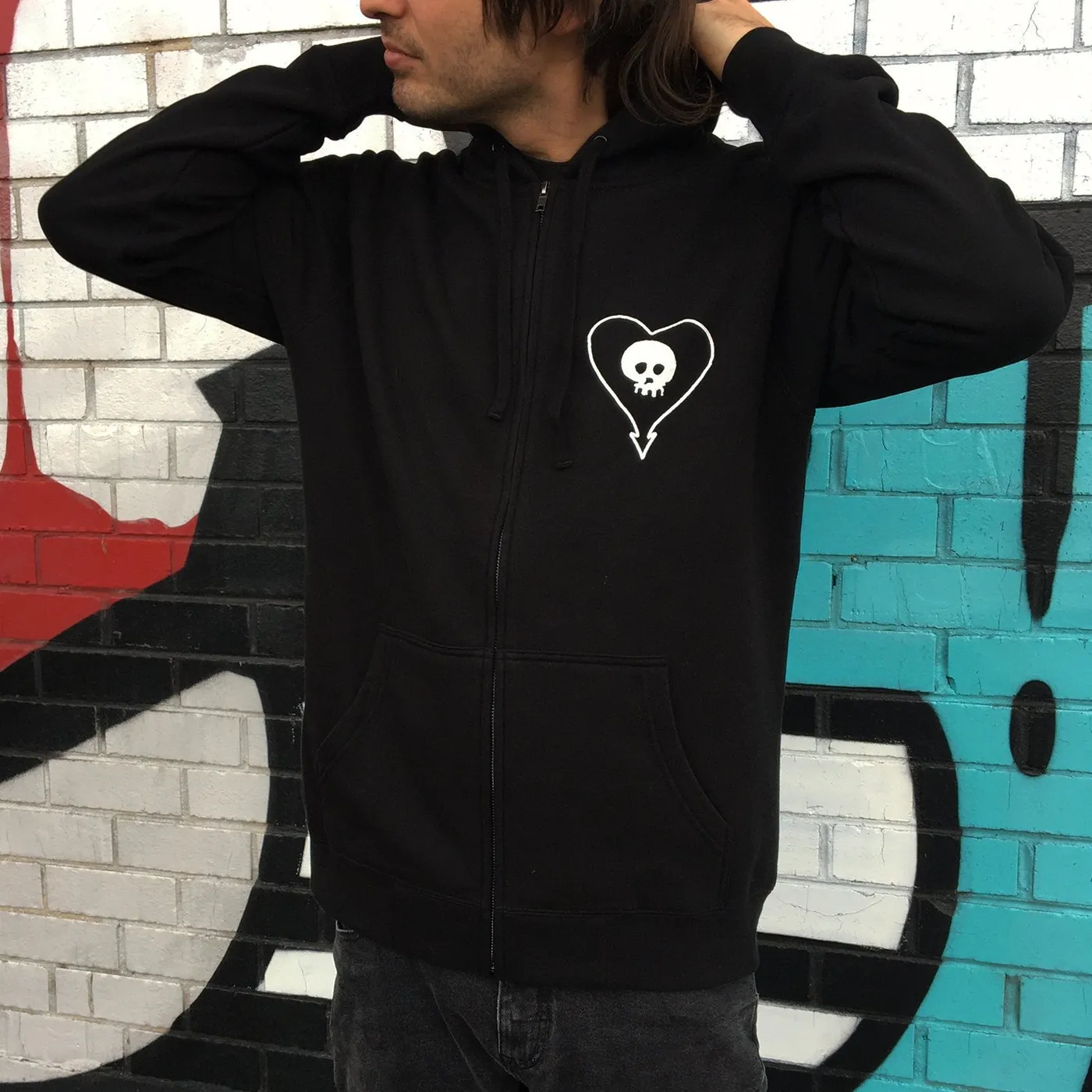 Alkaline Trio Your Coffin Or Mine Zip Hoodie (Black)