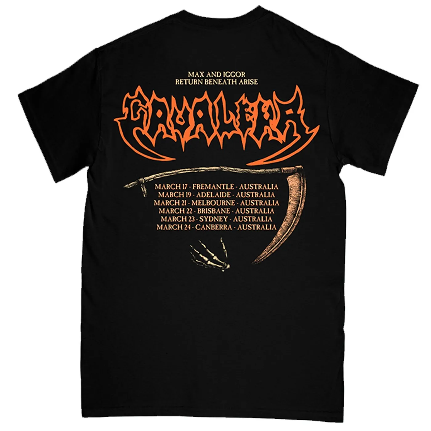 Cavalera Conspiracy 2019 Australian Tour T-Shirt (Black)