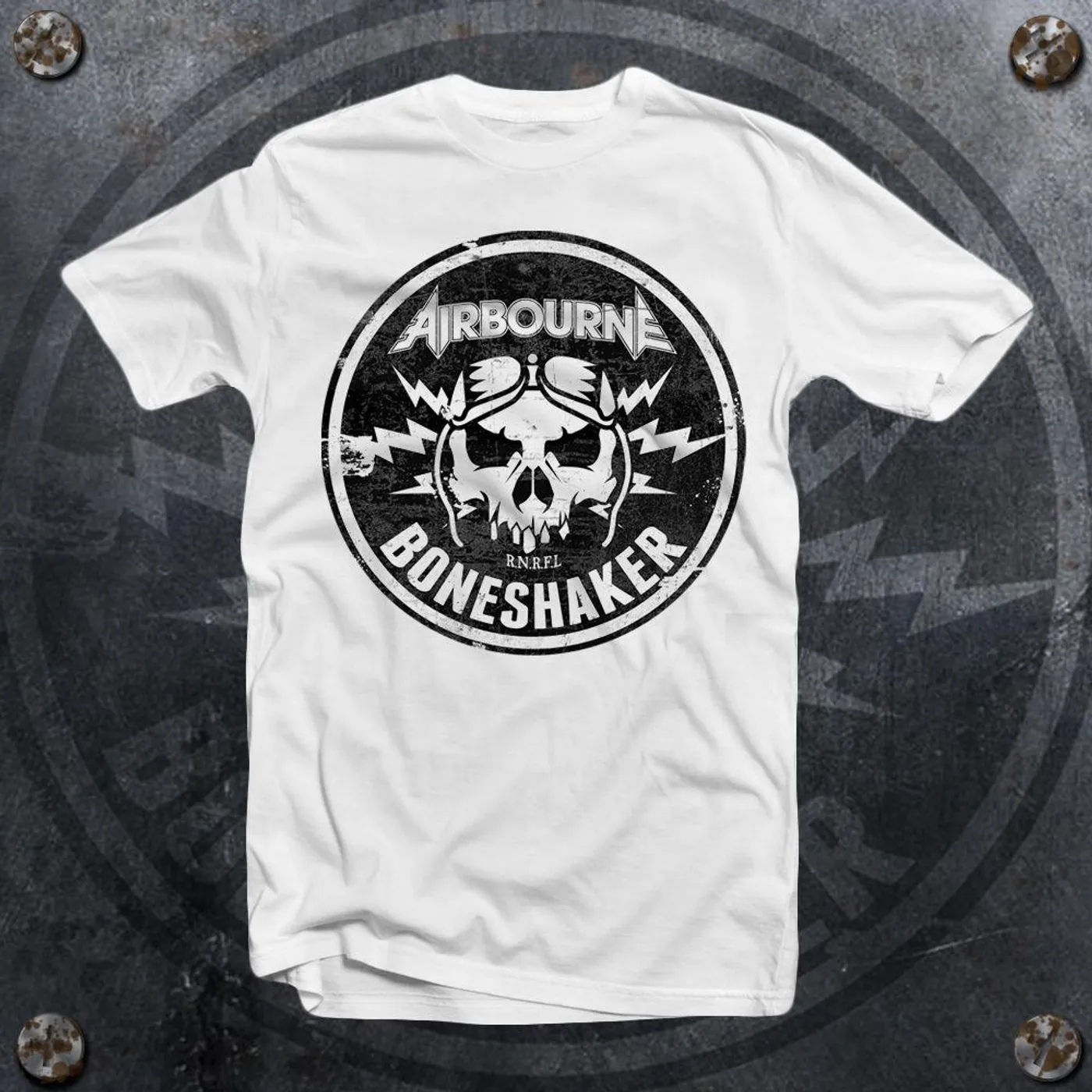 Airbourne Boneshaker T-shirt (White)