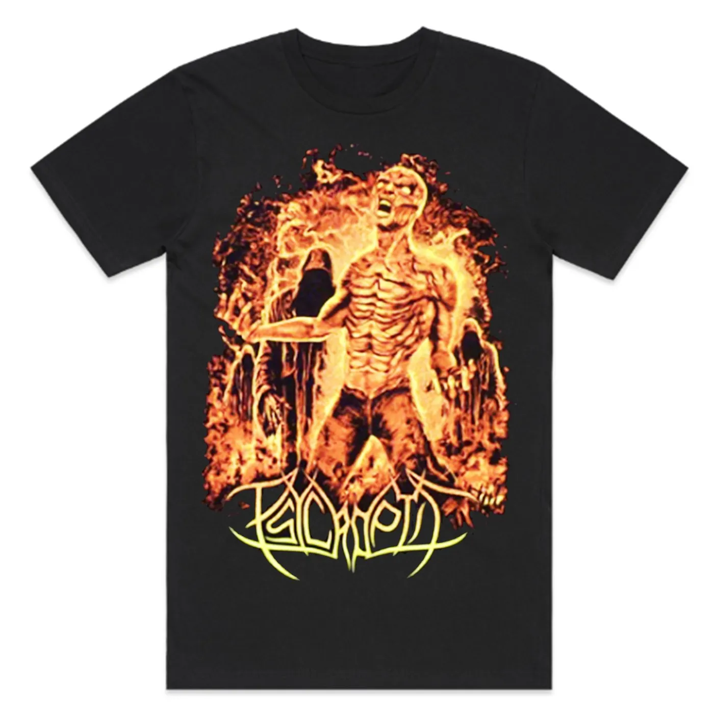Psycroptic Burning Man T-Shirt (Black)