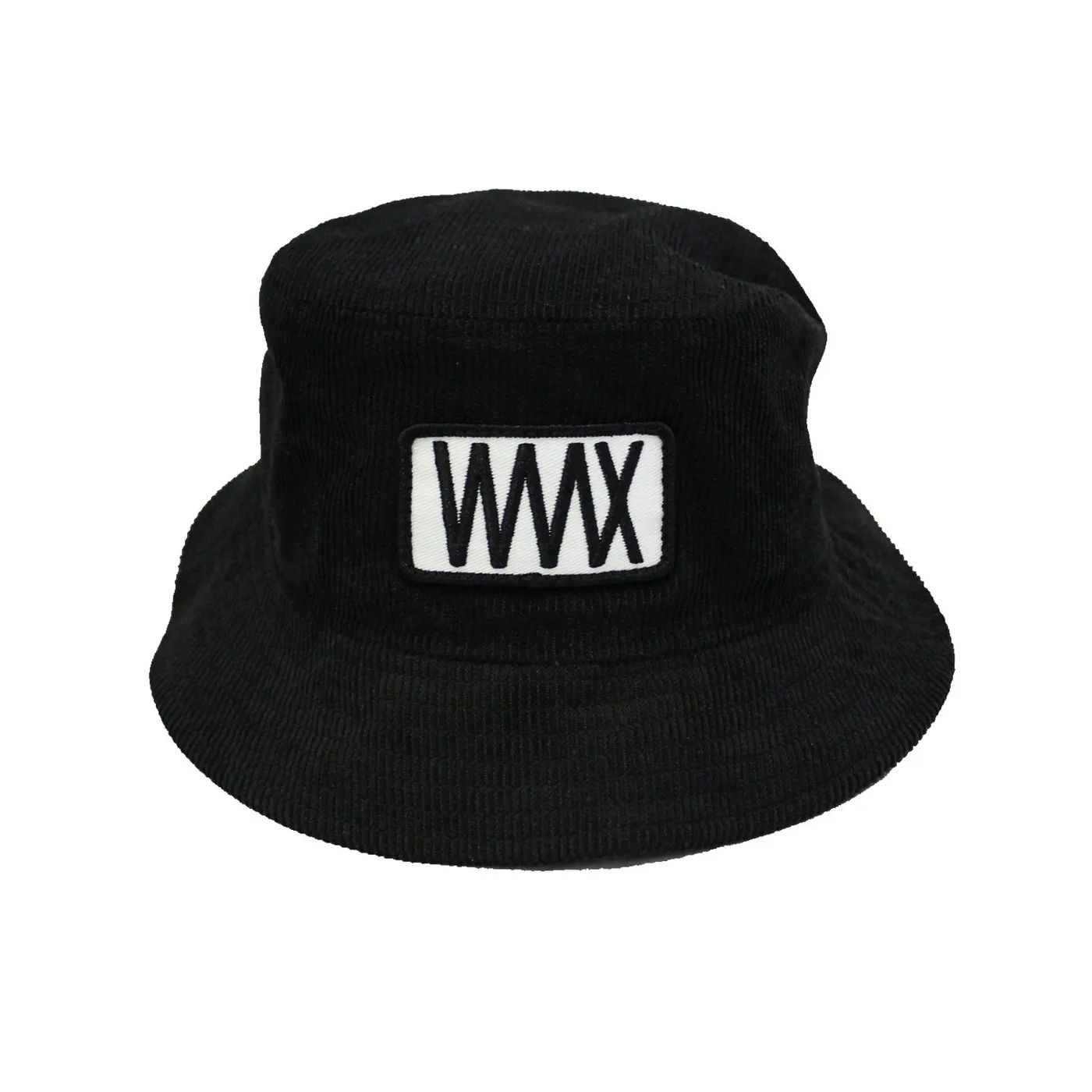 WAAX Logo Cord Bucket Hat (Black)