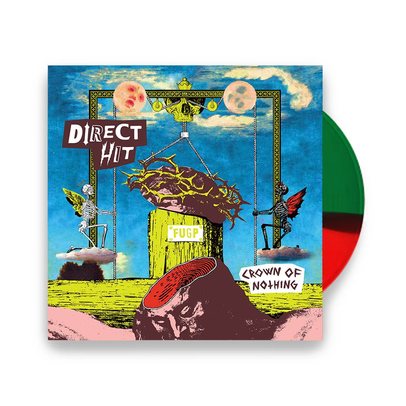 Direct Hit! Crown of Nothing LP (Transparent Red and Green) (Vinyl)
