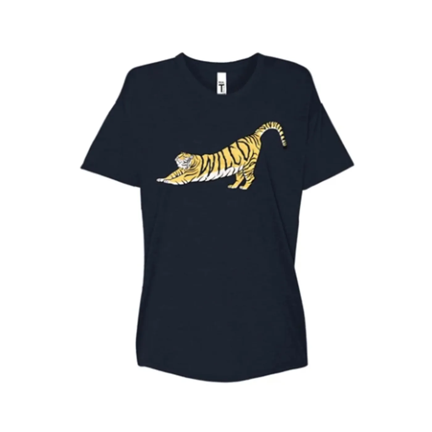 Wilco Women's Stretching Tiger T-Shirt (Navy)