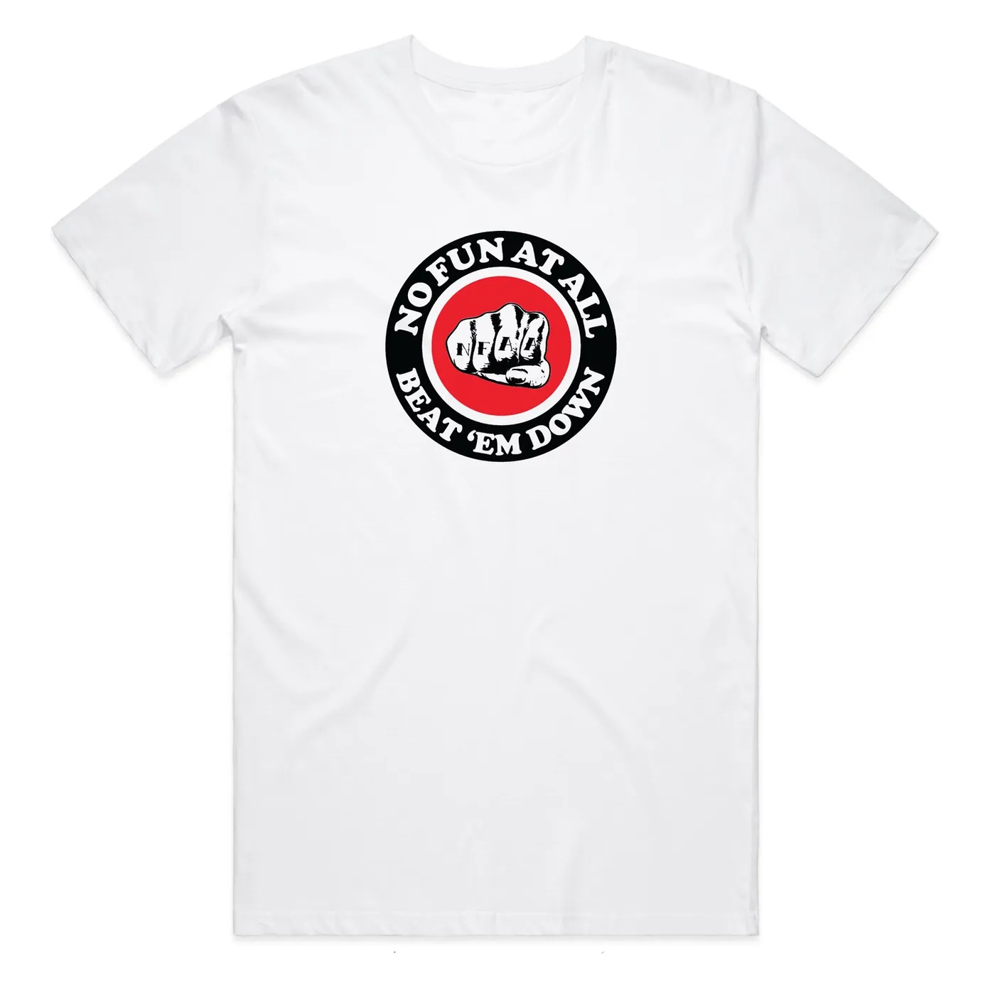 No Fun At All Beat em Down Tee (White)