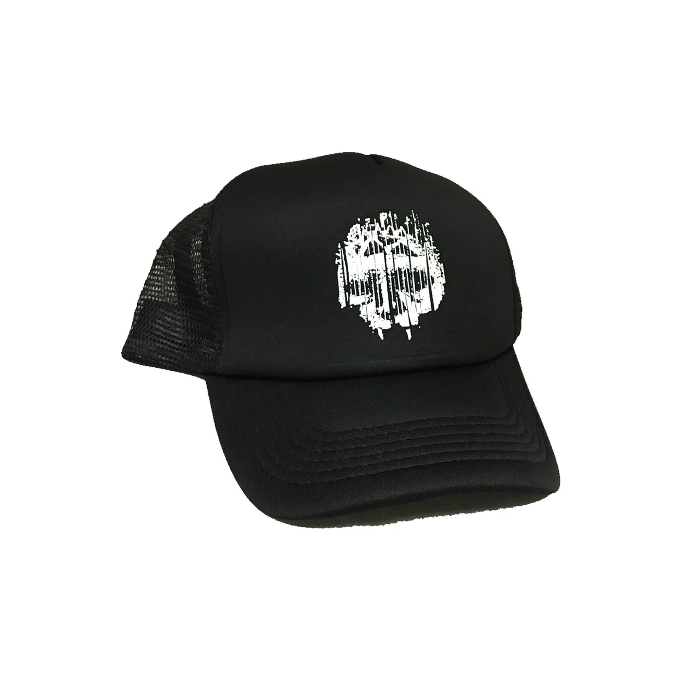 Integrity Skull Logo Trucker Hat (Black/Black)