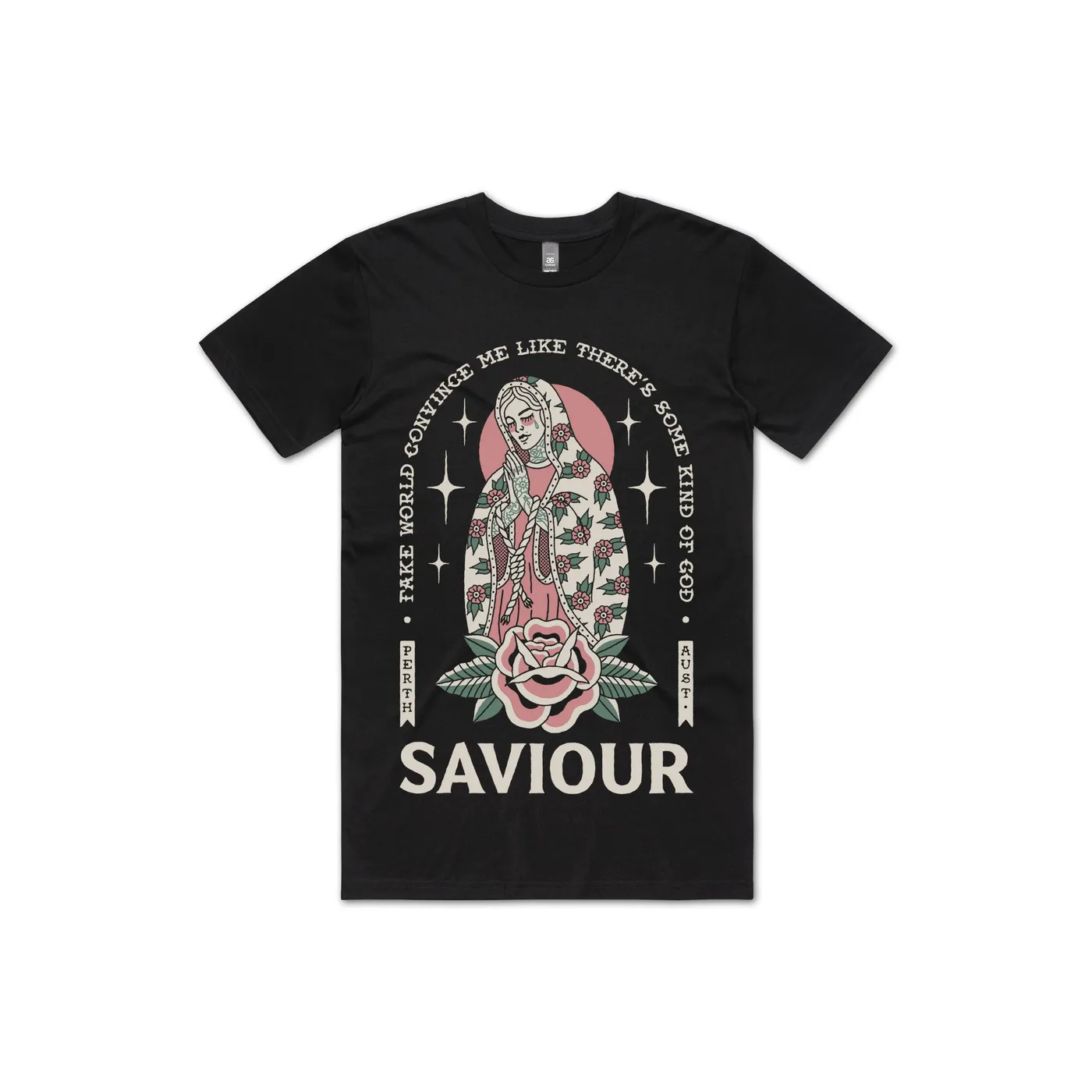Saviour Mary T-shirt (Black)