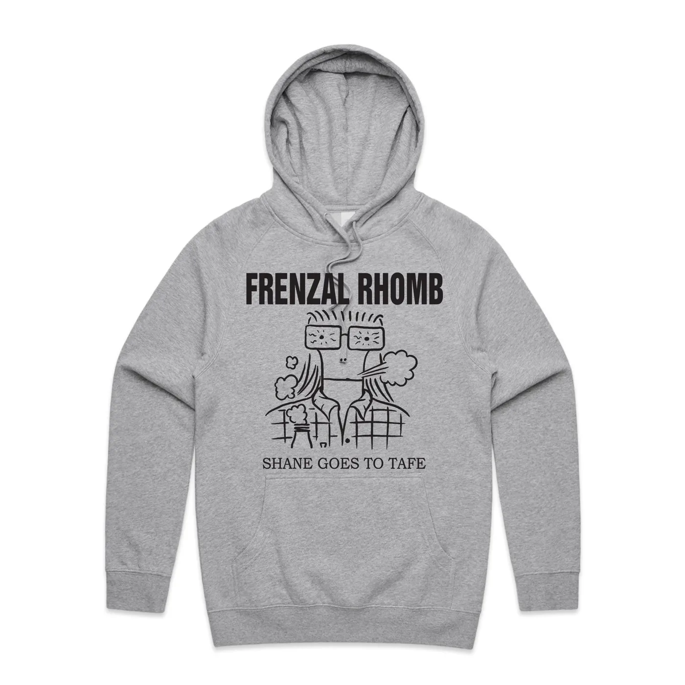Frenzal Rhomb Shane Goes To Tafe Pullover Hoodie (Grey)