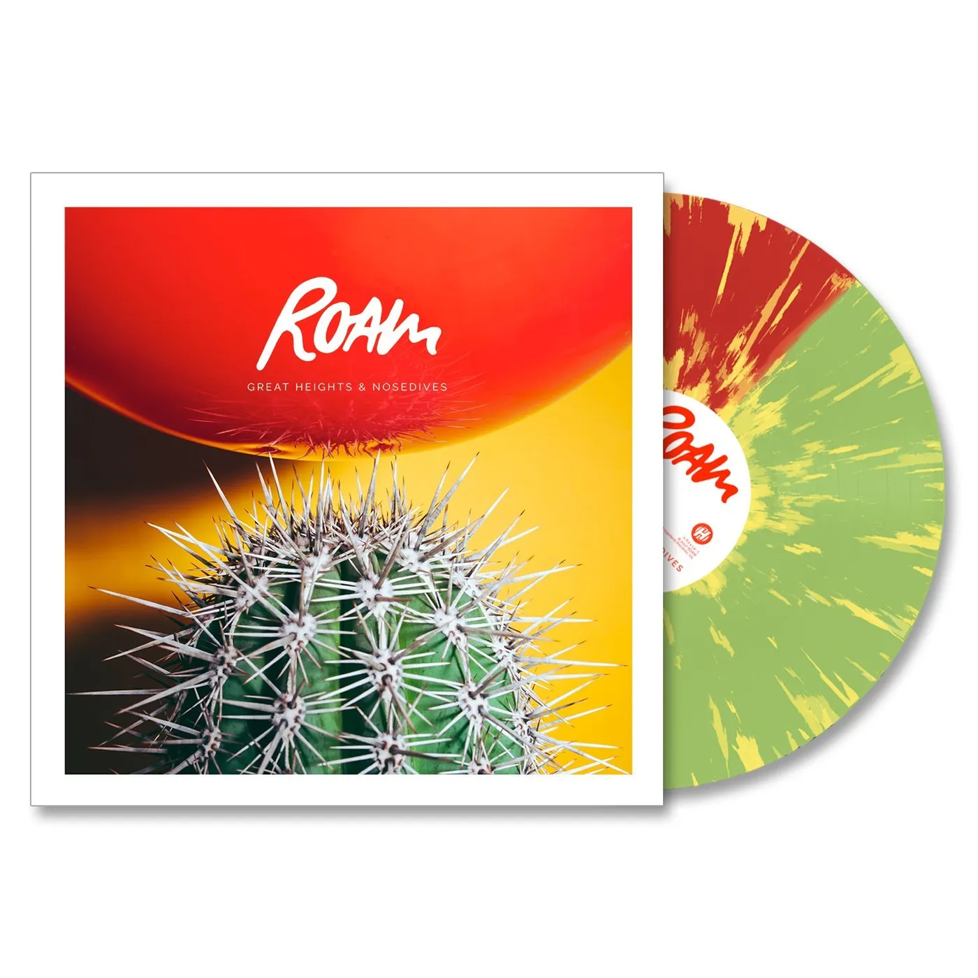 ROAM Great Heights & Nosedives 12" Vinyl (Half Red/Half Green w/ Yellow Splatter)