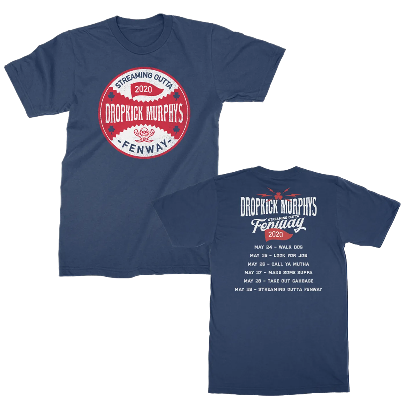 Dropkick Murphys Series Seal Tshirt (Navy)