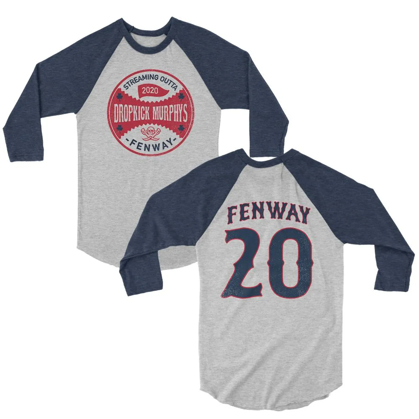 Dropkick Murphys Series Seal Raglan (Grey/Navy)