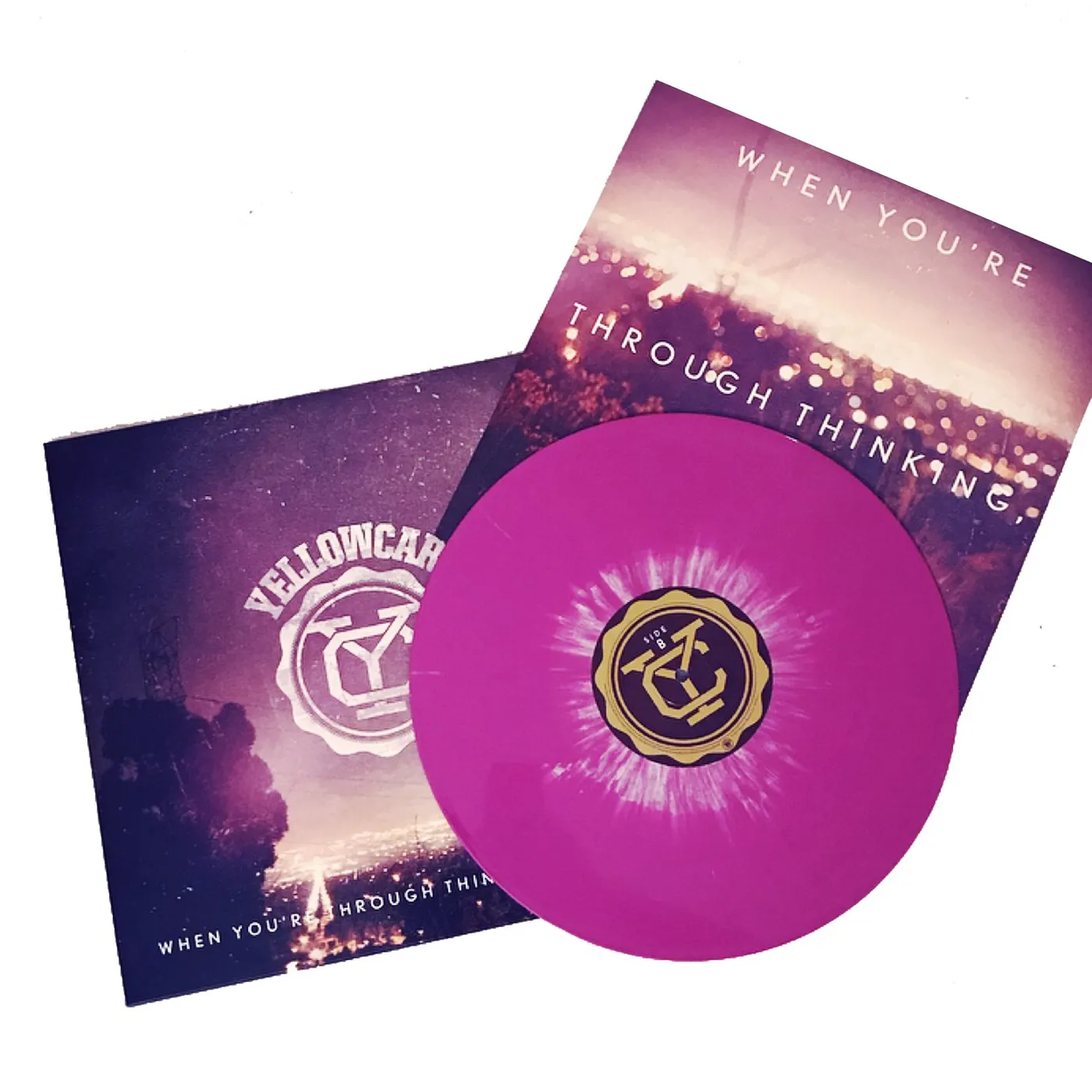 Yellowcard When You're Through Thinking, Say Yes LP (Purple w/ White Splatter) (Vinyl)